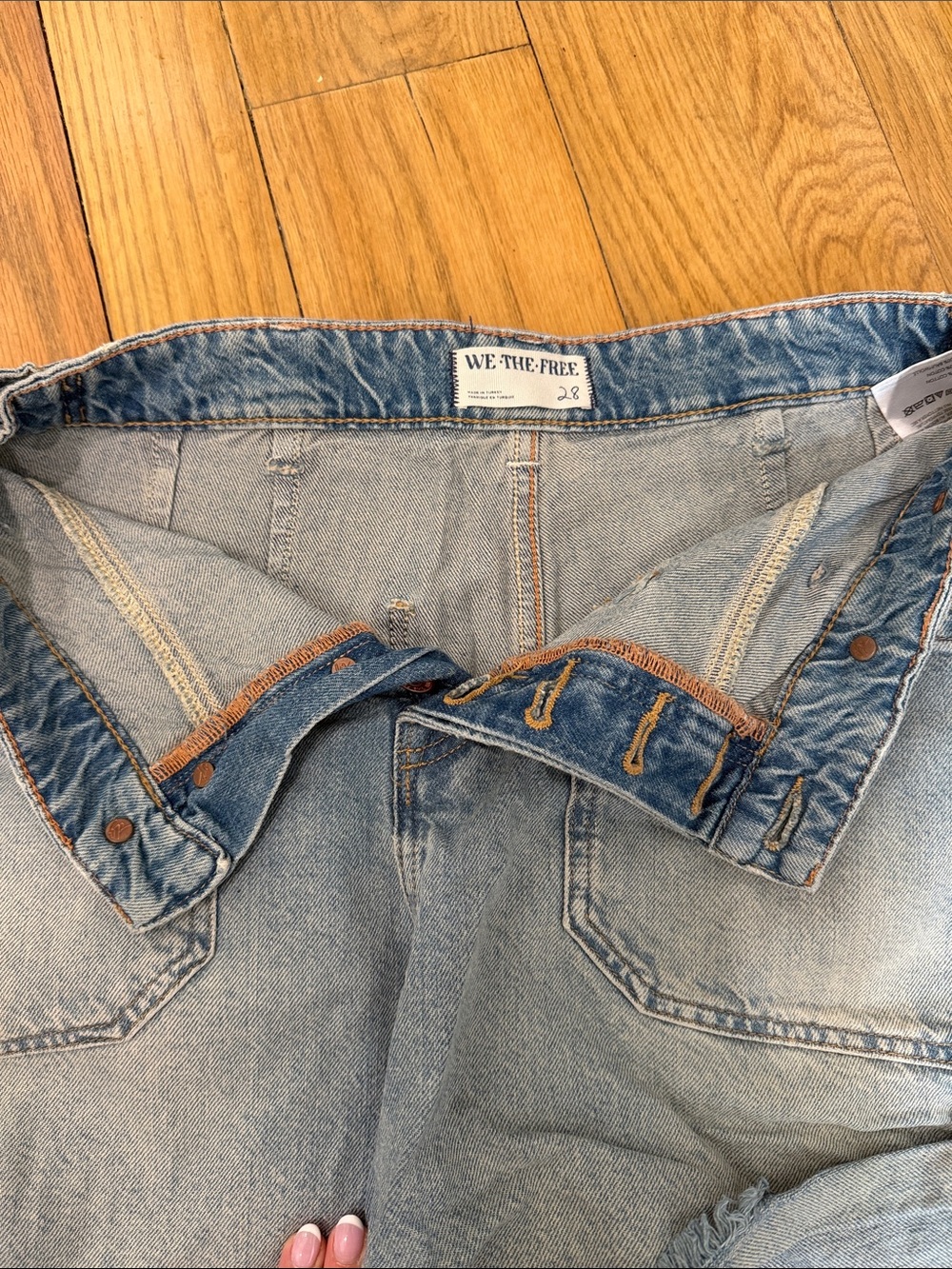 We The Free Light Blue womens Relaxed Jeans